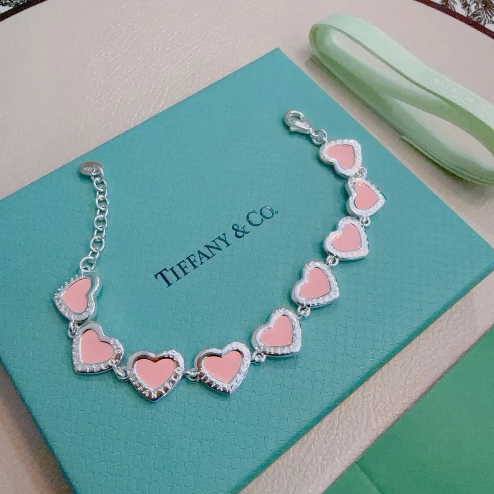 Tiffany & Co. Pink Heart Bracelet